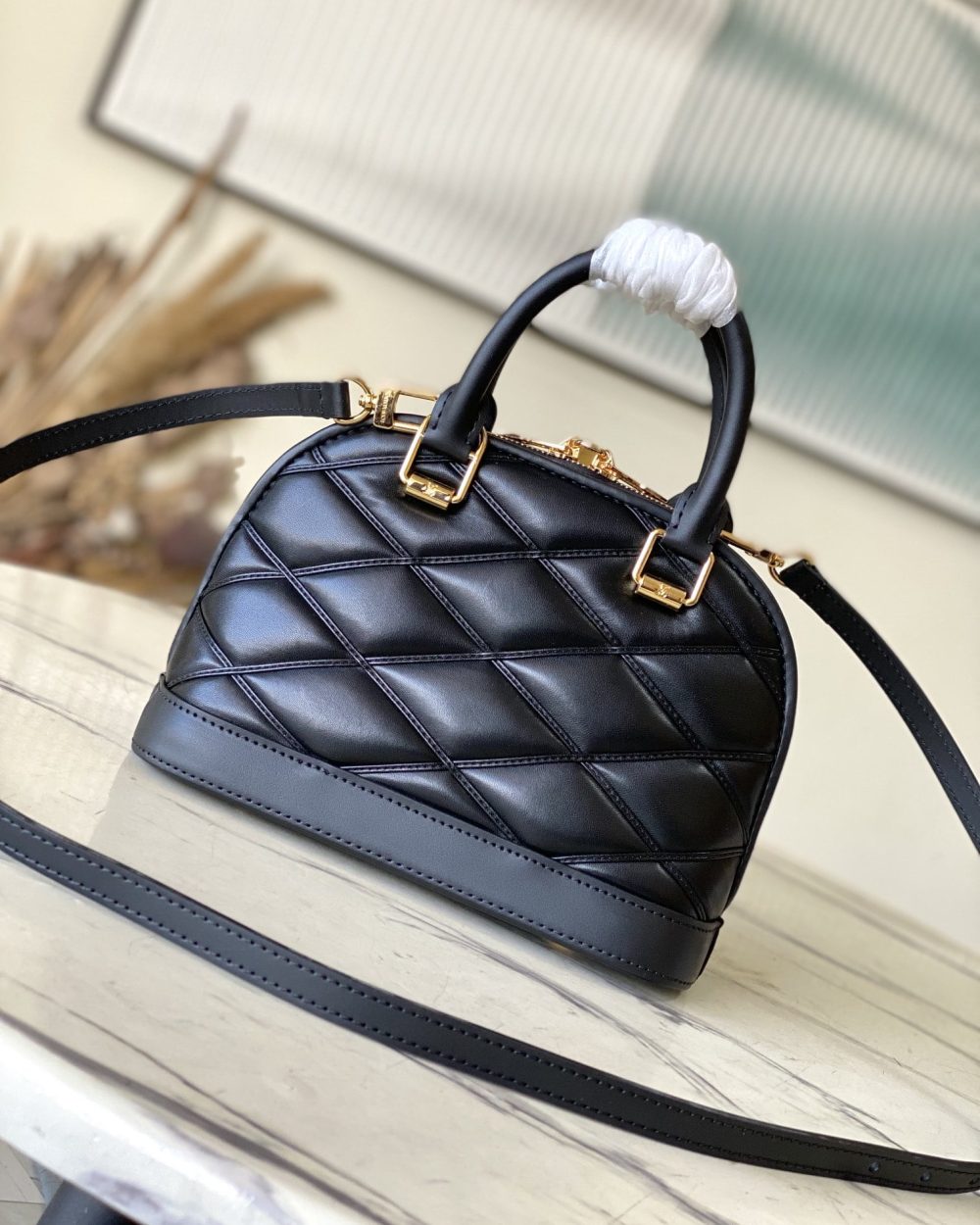 1:1 Replica Louis Vuitton LV Alma BB Malletage Leather Exclusive Bag For Women M23666 - 9.2in/ 23.5cm