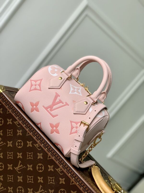 1:1 Replica Louis Vuitton LV Speedy Bandoulière 20 Monogram Empreinte Leather For Women M46518- 8.1 Inches/ 20.5 Cm