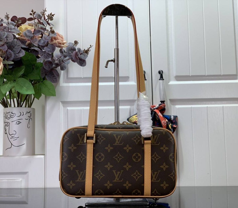 1:1 Replica Louis Vuitton LV Cité Bag Brown 26cm/ 10.2 in