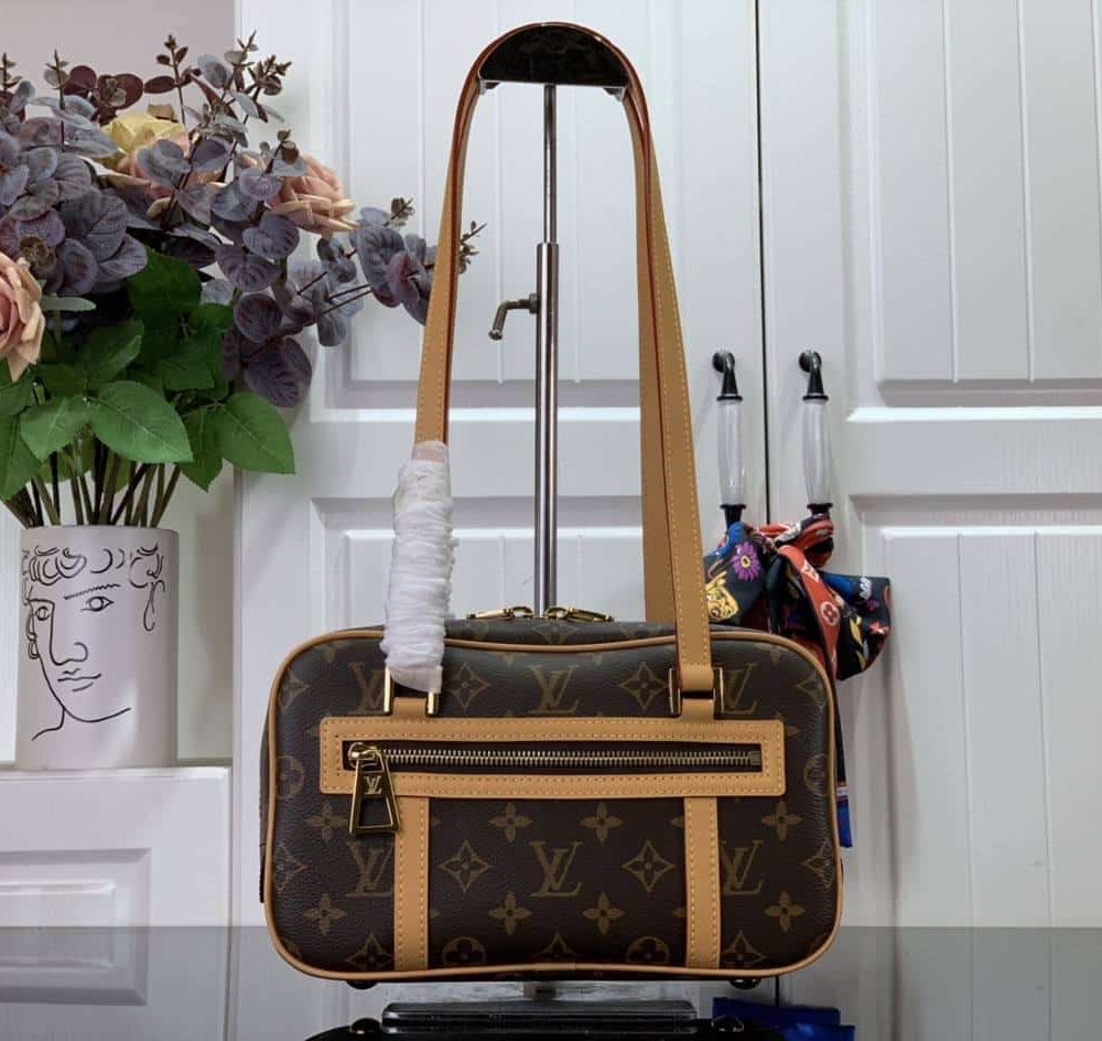 1:1 Replica Louis Vuitton LV Cité Bag Brown 26cm/ 10.2 in
