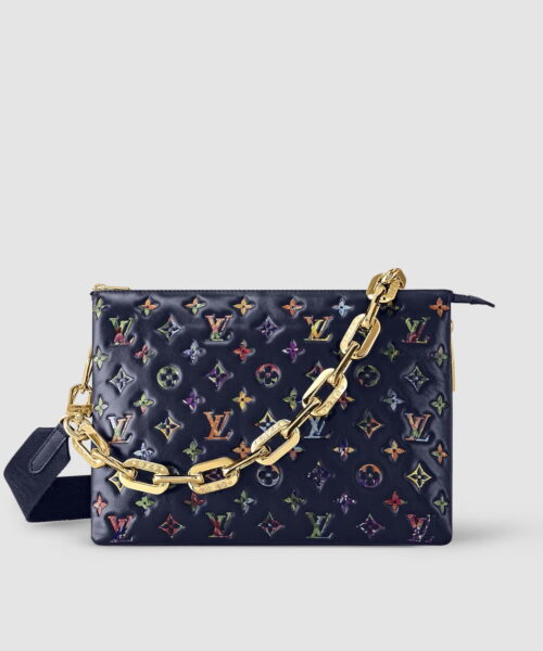 1:1 Replica Louis Vuitton LV Coussin MM Puffy Black Luxury Bag For Women M21204 - 13.4in/34cm