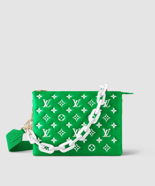 1:1 Replica Louis Vuitton LV Coussin PM Monogram Canvas Green Luxury Bag For Women M20760 - 10.2in/26cm