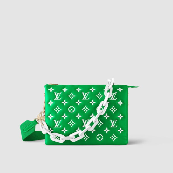 1:1 Replica Louis Vuitton LV Coussin PM Monogram Canvas Green Luxury Bag For Women M20760 - 10.2in/26cm