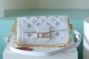 1:1 Replica Louis Vuitton LV Dauphine East West White Luxury Bag For Women M20739 -‎ 9.6in/24.5cm