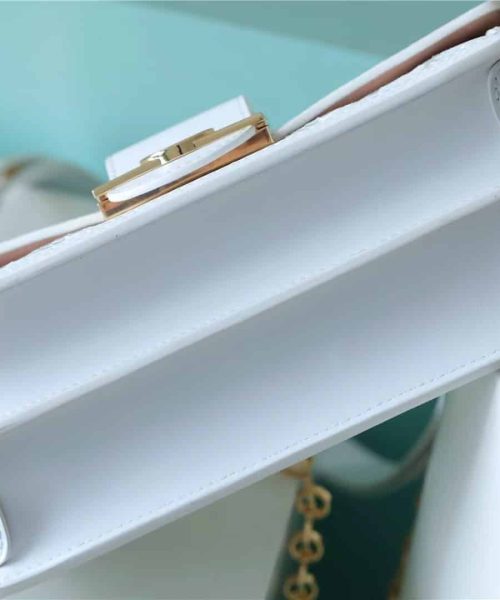 1:1 Replica Louis Vuitton LV Dauphine East West White Luxury Bag For Women M20739 -‎ 9.6in/24.5cm