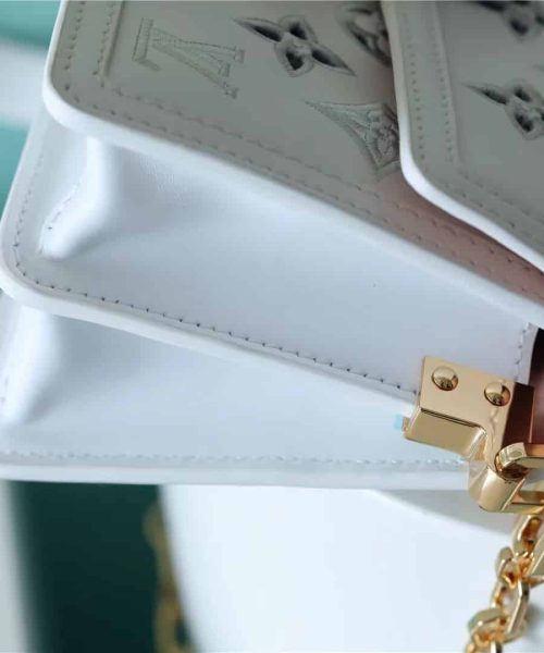 1:1 Replica Louis Vuitton LV Dauphine East West White Luxury Bag For Women M20739 -‎ 9.6in/24.5cm