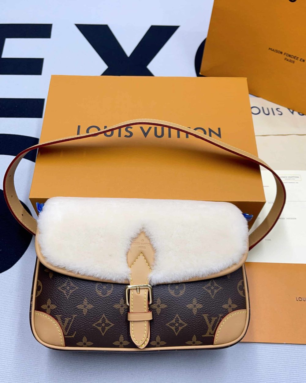 1:1 Replica Louis Vuitton LV Diane Bag Brown Luxury Bag For Women M46317 - 9.4in/24cm