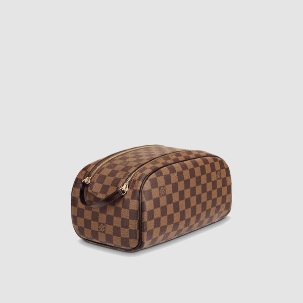 1:1 Replica Louis Vuitton LV King Size Toiletry Damier Ebene Canvas Luxury Bag For Women N47527 - 11in/28cm