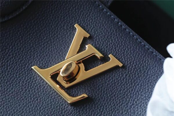1:1 Replica Louis Vuitton LV LockMe Shopper Navy Luxury Bag For Women M20984 - 14.9in/38cm