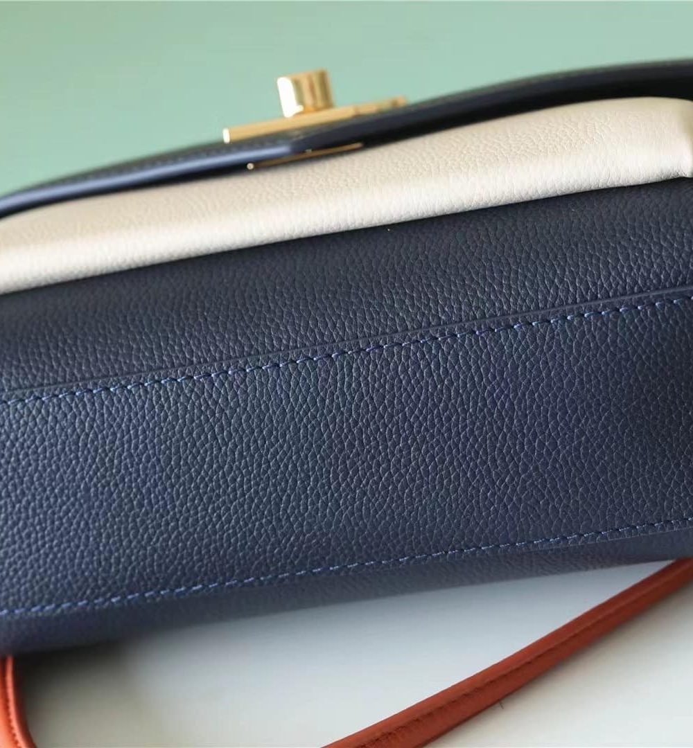 1:1 Replica Louis Vuitton LV LockMe Tender Navy Luxury Bag For Women - 8.8in/22.5cm