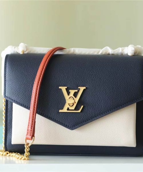 1:1 Replica Louis Vuitton LV LockMe Tender Navy Luxury Bag For Women - 8.8in/22.5cm