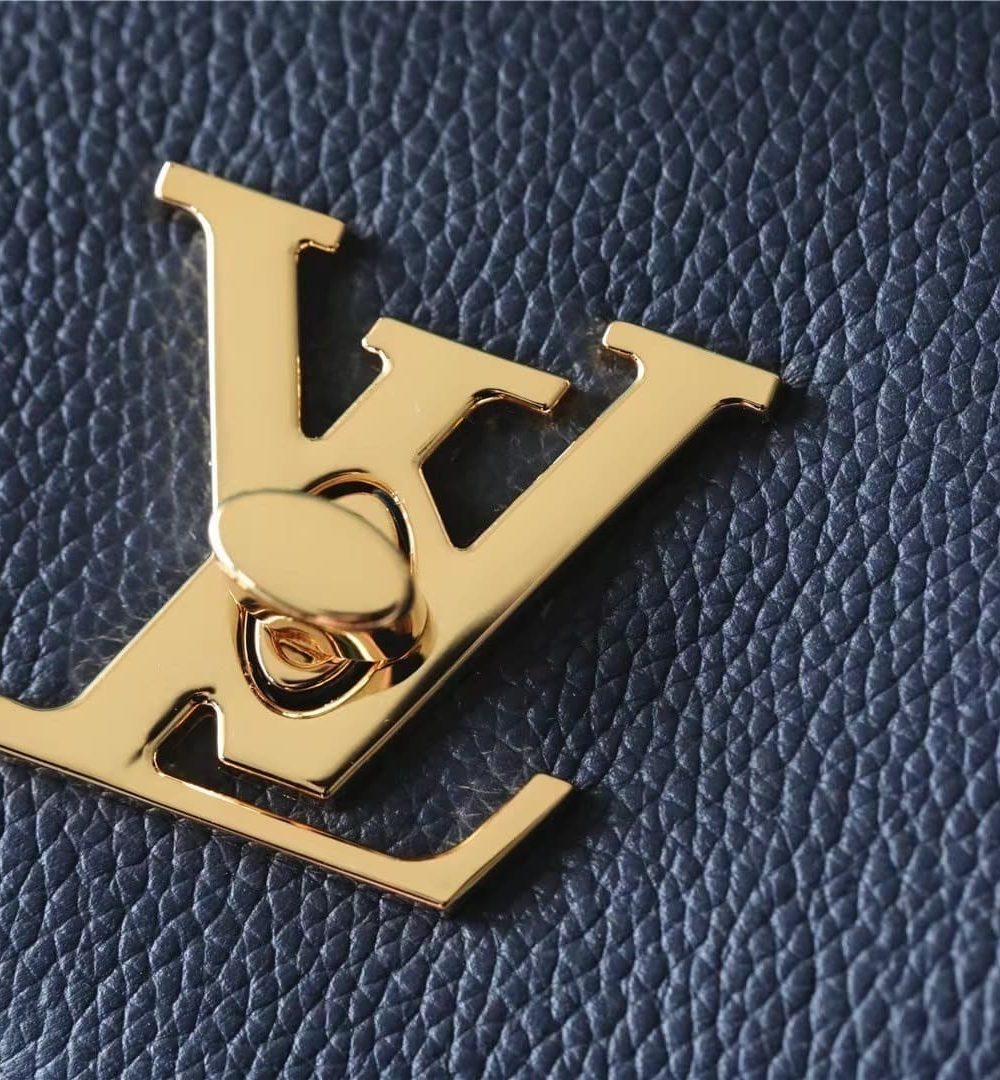 1:1 Replica Louis Vuitton LV LockMe Tender Navy Luxury Bag For Women - 8.8in/22.5cm