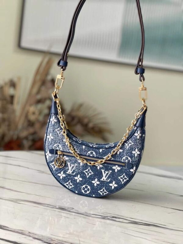 1:1 Replica Louis Vuitton LV Loop Since 1854 Denim Monogram Luxury Bag For Women M81166 - 9.1in/23cm
