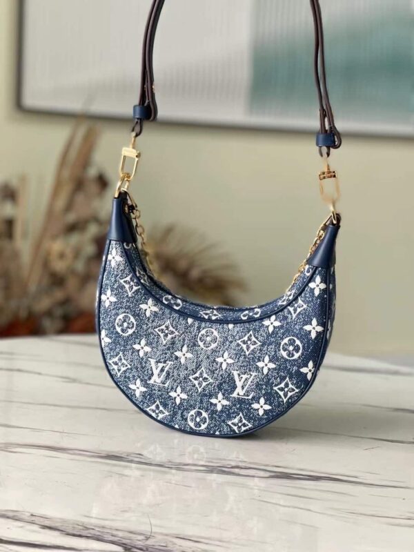 1:1 Replica Louis Vuitton LV Loop Since 1854 Denim Monogram Luxury Bag For Women M81166 - 9.1in/23cm