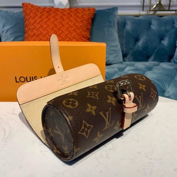 1:1 Replica Louis Vuitton LV 3 Watch Case Monogram Canvas Luxury Bag For Women M47530 - 7.9in/20cm