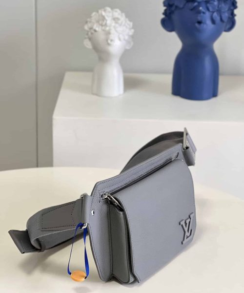1:1 Replica Louis Vuitton LV Aerogram Slingbag Grey Unique Bag For Men M59625 - 30cm/ 11.8in