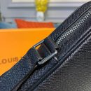 1:1 Replica Louis Vuitton LV Alex Messenger BB Taiga Black Unique Bag For Men M30265 - 9.8in/ 25cm