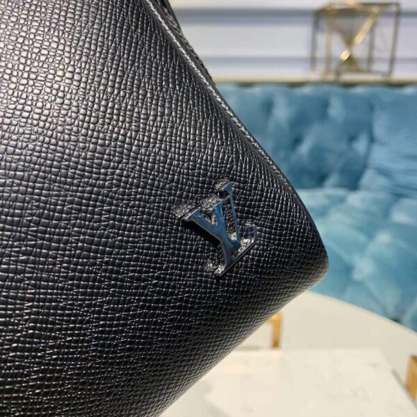 1:1 Replica Louis Vuitton LV Alex Messenger BB Taiga Black Unique Bag For Men M30265 - 9.8in/ 25cm