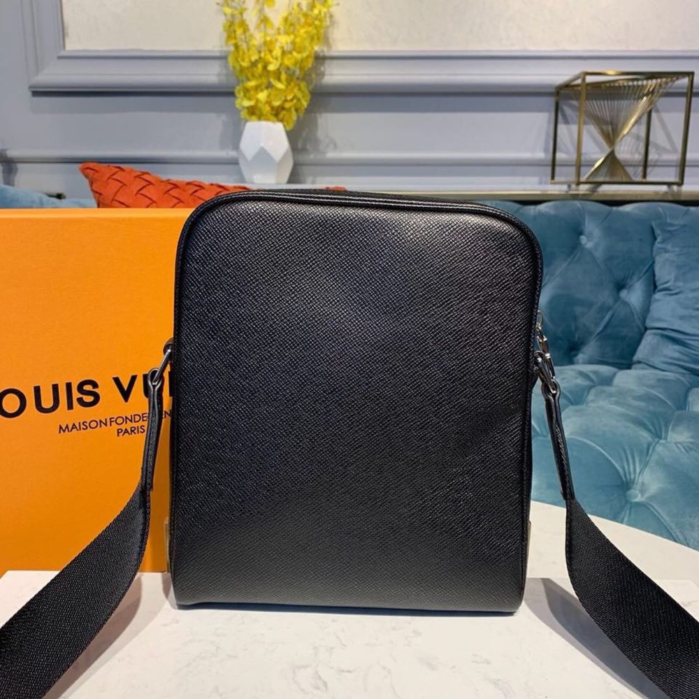 1:1 Replica Louis Vuitton LV Alex Messenger BB Taiga Black Unique Bag For Men M30265 - 9.8in/ 25cm - Image 3