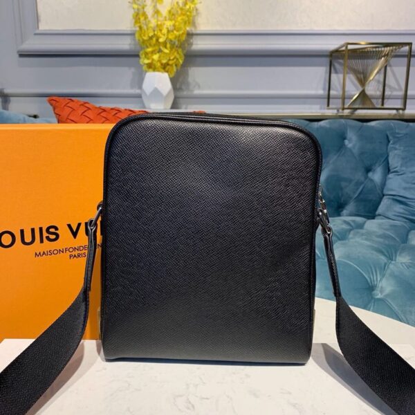1:1 Replica Louis Vuitton LV Alex Messenger BB Taiga Black Unique Bag For Men M30265 - 9.8in/ 25cm