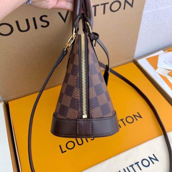 1:1 Replica Louis Vuitton LV Alma BB Damier Ebene Canvas Exclusive For Women N41221 - 9.3in/ 23.5cm