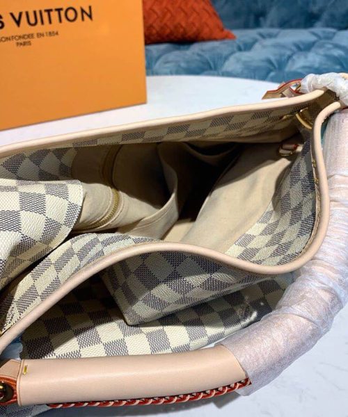 1:1 Replica Louis Vuitton LV Artsy MM Damier Azur Canvas Luxury Bag For Women N40253 - 16.1in/41cm