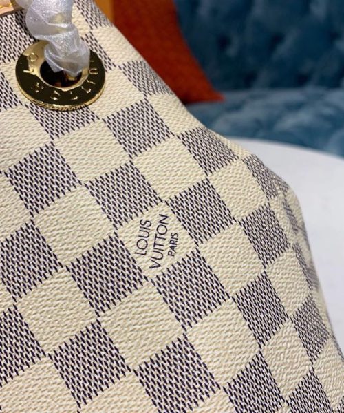 1:1 Replica Louis Vuitton LV Artsy MM Damier Azur Canvas Luxury Bag For Women N40253 - 16.1in/41cm