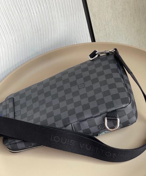 1:1 Replica Louis Vuitton LV Avenue Sling Bag Damier Graphite Unique Bag For Men N452877 - 12.2in/31cm