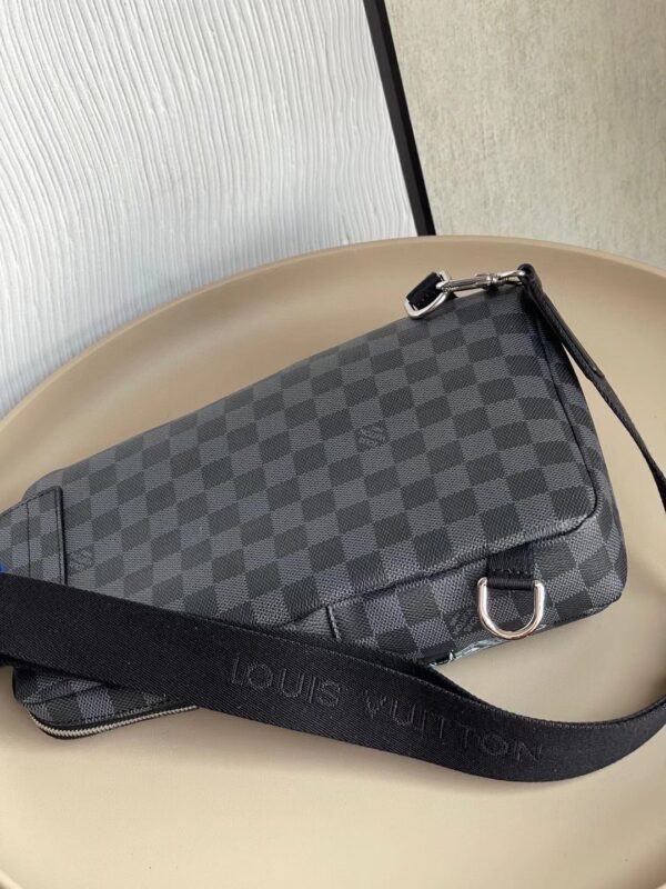 1:1 Replica Louis Vuitton LV Avenue Sling Bag Damier Graphite Unique Bag For Men N452877 - 12.2in/31cm