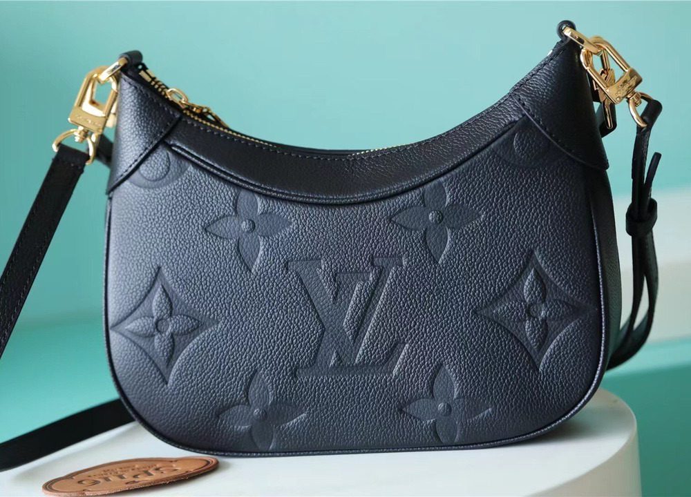 1:1 Replica Louis Vuitton LV Bagatelle Monogram Empreinte Leather Luxury Bag For Women M46002 - 22cm/8.7in