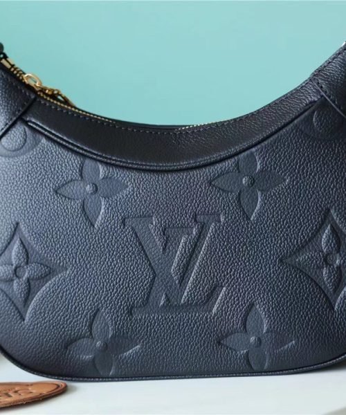 1:1 Replica Louis Vuitton LV Bagatelle Monogram Empreinte Leather Luxury Bag For Women M46002 - 22cm/8.7in