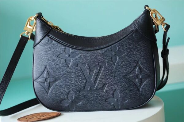 1:1 Replica Louis Vuitton LV Bagatelle Monogram Empreinte Leather Luxury Bag For Women M46002 - 22cm/8.7in