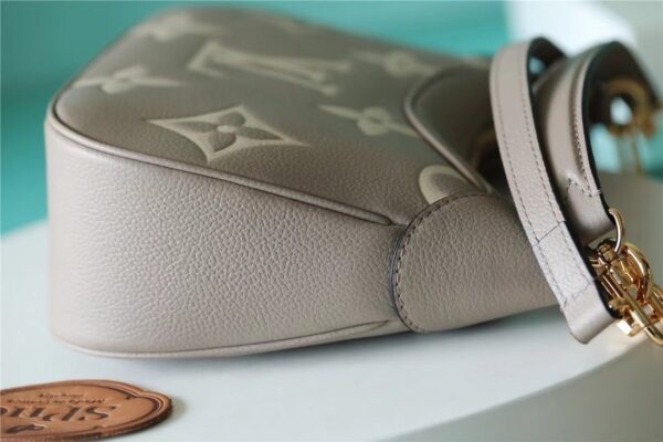 1:1 Replica Louis Vuitton LV Bagatelle Bicolor Monogram Empreinte Leather Luxury Bag For Women M46112 - 22cm/8.7in