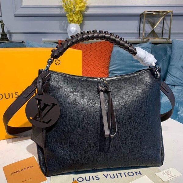 1:1 Replica Louis Vuitton LV Beaubourg Hobo MM Black Luxury Bag For Women M56073 - 12.6in/32cm