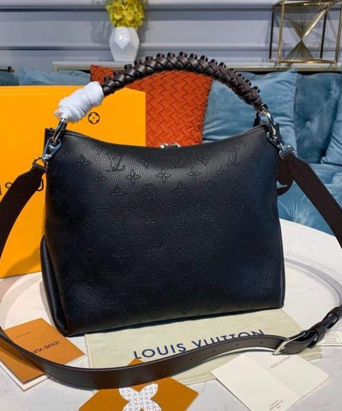 1:1 Replica Louis Vuitton LV Beaubourg Hobo MM Black Luxury Bag For Women M56073 - 12.6in/32cm