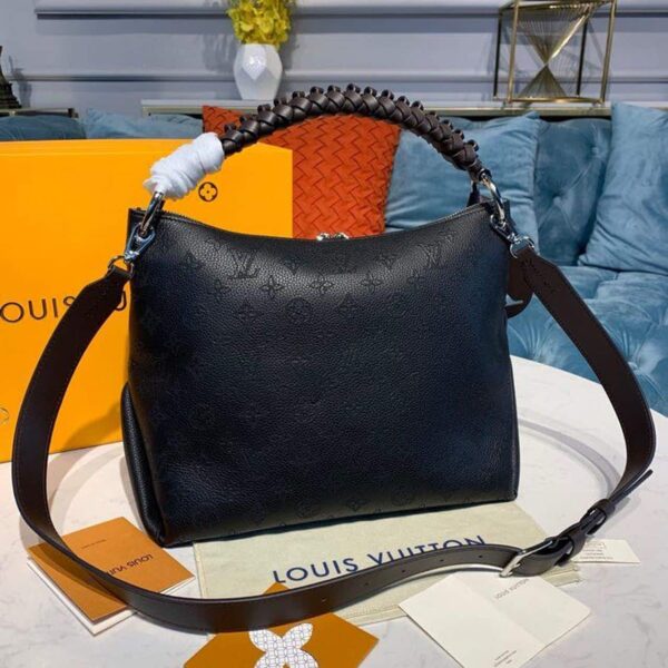 1:1 Replica Louis Vuitton LV Beaubourg Hobo MM Black Luxury Bag For Women M56073 - 12.6in/32cm