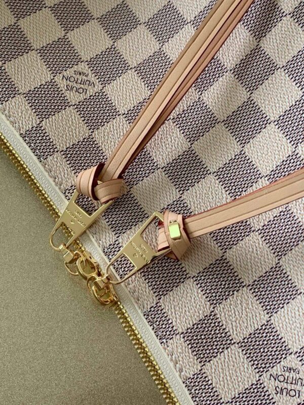 1:1 Replica Louis Vuitton LV Beaubourg Hobo MM Damier Azur Canvas Luxury Bag For Women N40343 - 12.6in/32cm