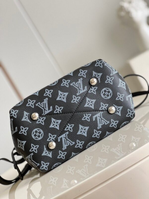 1:1 Replica Louis Vuitton LV Bella Mahina Bucket Bag Black Luxury Bag For Women M21096 - 8.7in/22cm