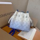 1:1 Replica Louis Vuitton LV Bella Bucket Bag Light Blue Luxury Bag For Women M57856 - 7.5in/19cm