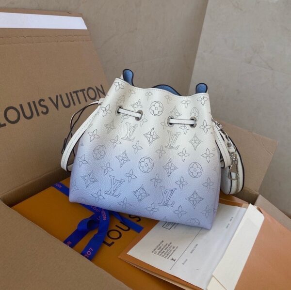 1:1 Replica Louis Vuitton LV Bella Bucket Bag Light Blue Luxury Bag For Women M57856 - 7.5in/19cm