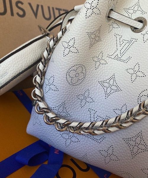1:1 Replica Louis Vuitton LV Bella Bucket Bag Light Blue Luxury Bag For Women M57856 - 7.5in/19cm