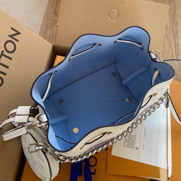 1:1 Replica Louis Vuitton LV Bella Bucket Bag Light Blue Luxury Bag For Women M57856 - 7.5in/19cm
