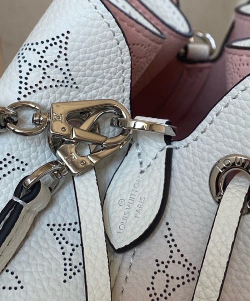 1:1 Replica Louis Vuitton LV Bella Mahina Bucket Bag Pink Luxury Bag For Women M57855 - 7.5in/19cm