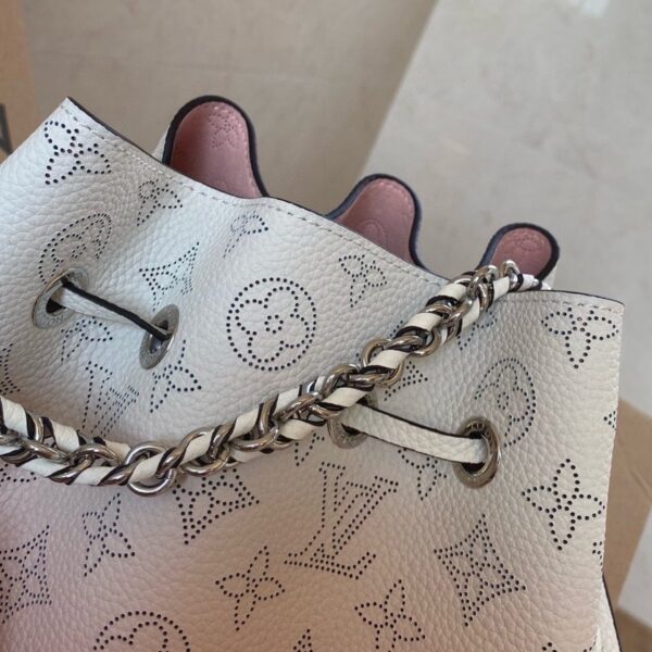 1:1 Replica Louis Vuitton LV Bella Mahina Bucket Bag Pink Luxury Bag For Women M57855 - 7.5in/19cm