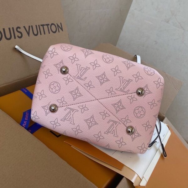 1:1 Replica Louis Vuitton LV Bella Mahina Bucket Bag Pink Luxury Bag For Women M57855 - 7.5in/19cm