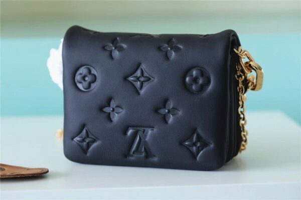 1:1 Replica Louis Vuitton LV Coussin Monogram Black Luxury Bag For Women M81127 -  5.1in/13cm