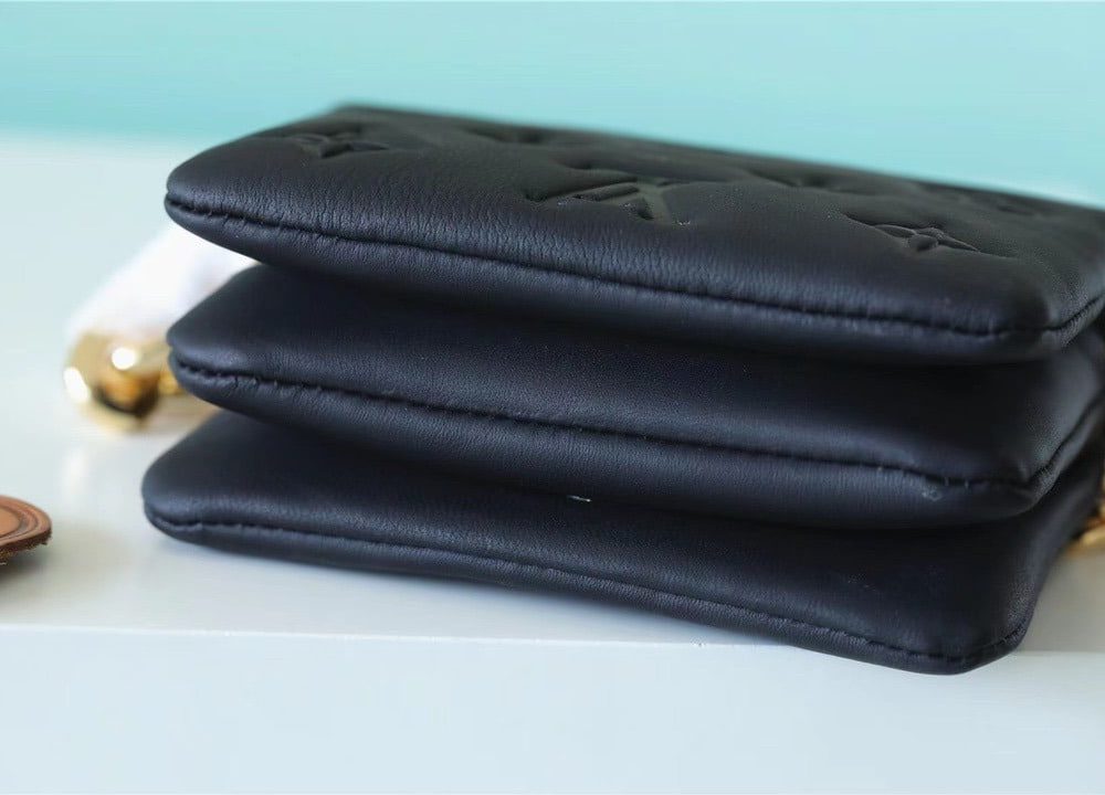 1:1 Replica Louis Vuitton LV Coussin Monogram Black Luxury Bag For Women M81127 -  5.1in/13cm
