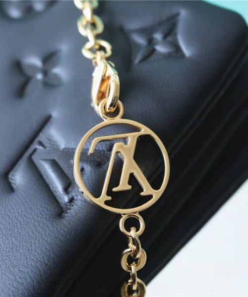 1:1 Replica Louis Vuitton LV Coussin Monogram Black Luxury Bag For Women M81127 -  5.1in/13cm