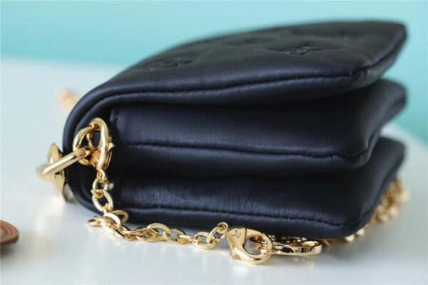 1:1 Replica Louis Vuitton LV Coussin Monogram Black Luxury Bag For Women M81127 -  5.1in/13cm