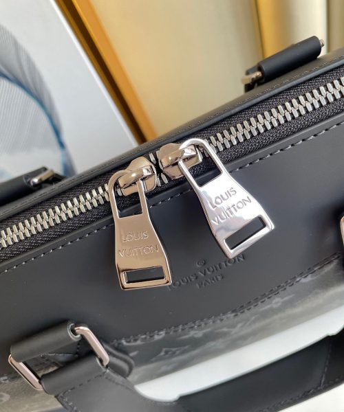 1:1 Replica Louis Vuitton LV Briefcase Explorer Monogram Eclipse Canvas Unique Bag For Men M40566 - 15.4in/39cm